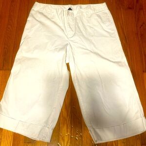 🔥 EUC Cropped Wide Leg Pants Venezia Lane Bryant White Plus Size 20